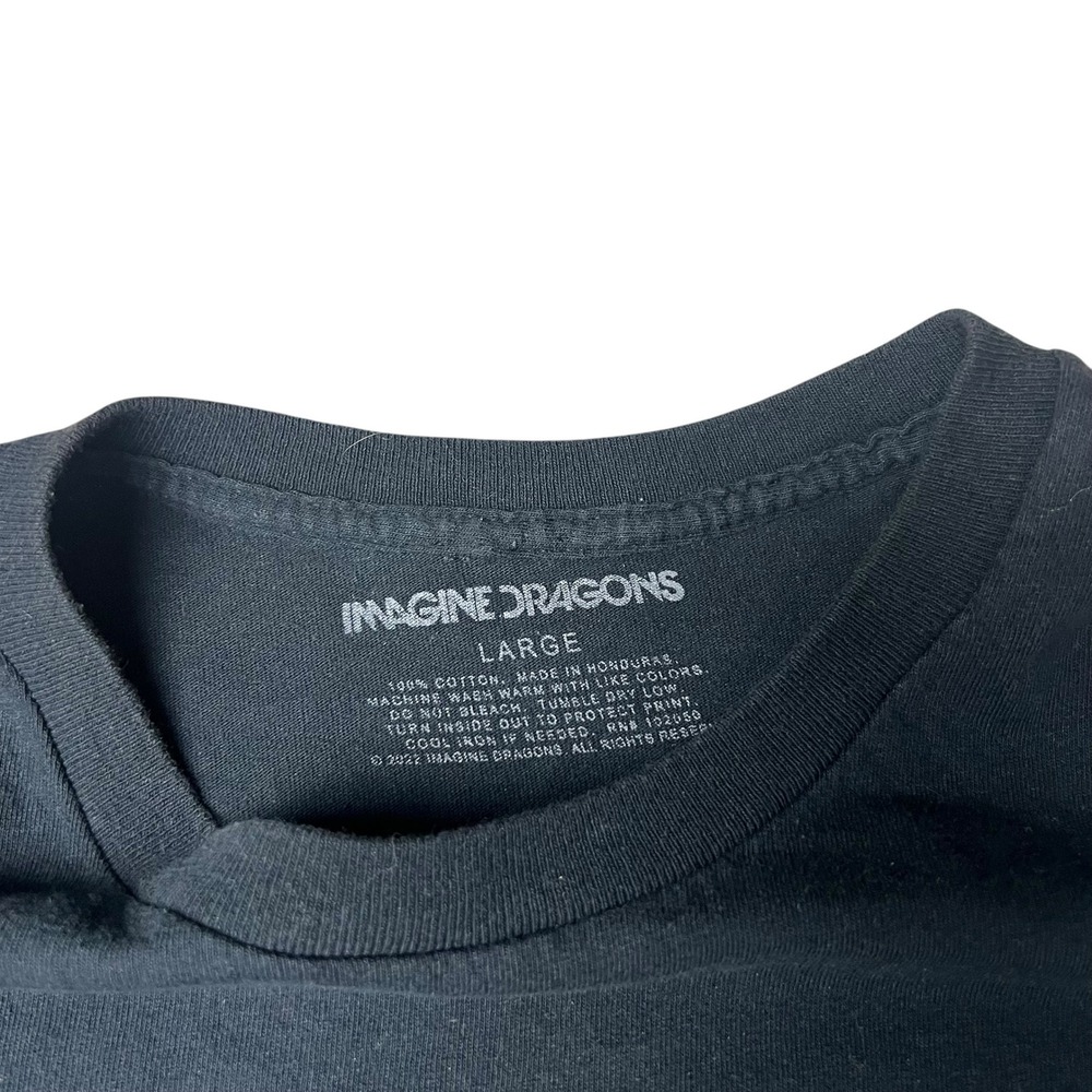 Imagine Dragons Mercury World Tour 2022 Black Graphic T-Shirt Mens Large L - Picture 4 of 6